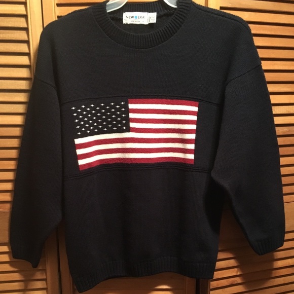 New Era Other - New Era Navy Blue Patriotic Sweater